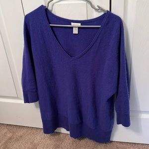 Purple Chico’s Cashmere Sweater!